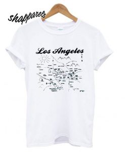 Los Angeles Map T Shirt