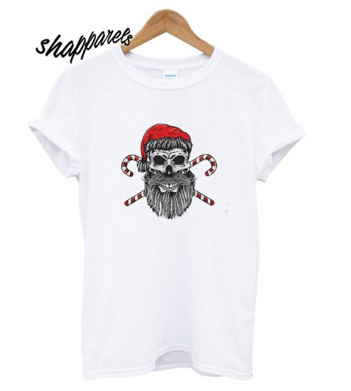 Santa skull Christmas T shirt