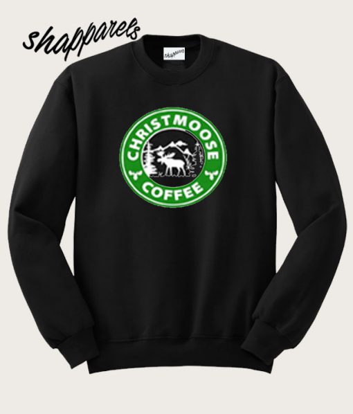 Christmas Moose Coffee Sweatshirt