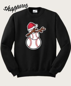 Dabbing Snowman Baseball Sweatshirt