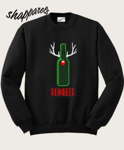 Funny Reindeer Beer Lover Christmas Gift Sweatshirt