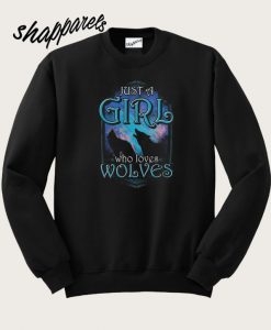 Cute Just A Girl Who Loves Wolves Sweatshirt