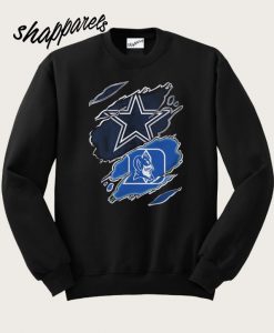 Dallas Cowboys and Duke Blue Devils Sweatshirt