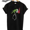 Grinch hand Christmas nurse T shirt
