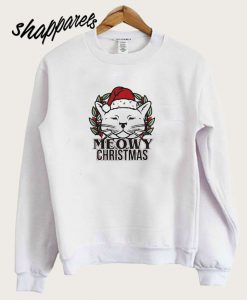 Meowy Christmas Cat Sweatshirt