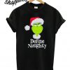 Santa Grinch Define Naughty T shirt