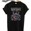 Stitch dear Santa I can explain T shirt