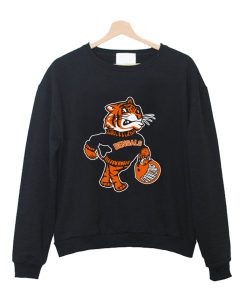 Cincinnati Bengals ))(( Retro Mascot Fan Design Crewneck Sweatshirt