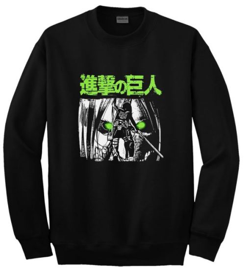 Attack on Titan Green Eyes sweatshirt